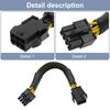 CPU 6Pin To 8Pin Power Supply Line Graphics Video Card Extender Cable Power Cable for Graphics Card Chassis Accessories