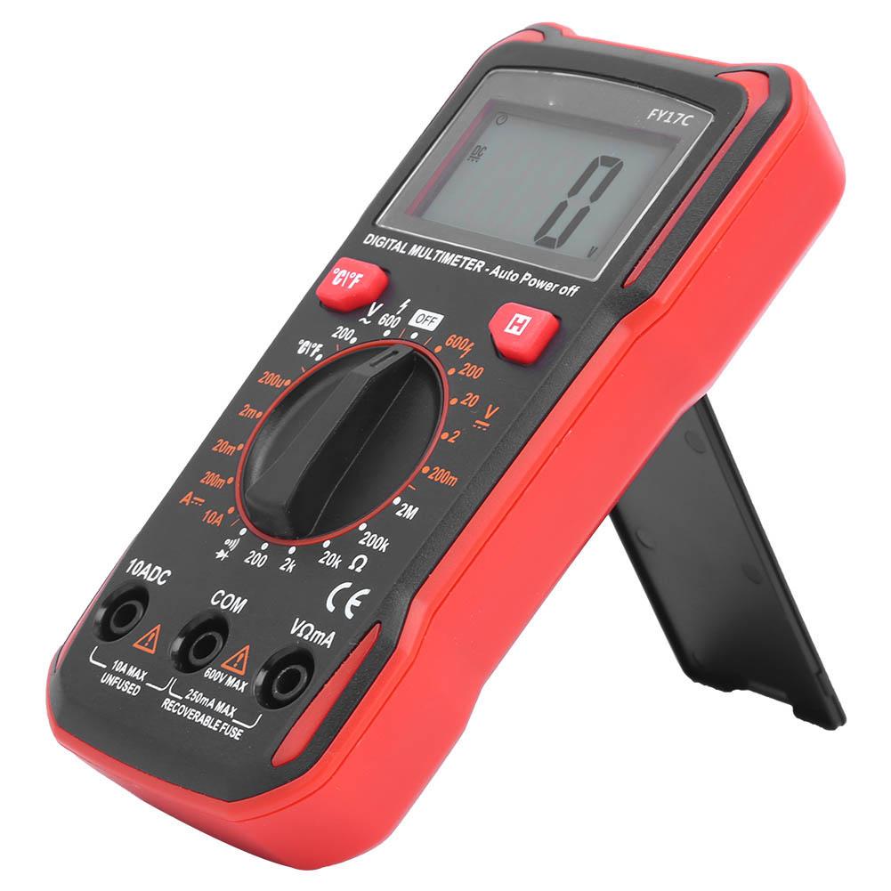 Multimetro Digitale FY17C Portatile per Misurazione Tensione AC DC Strumento di Test Corrente DC
