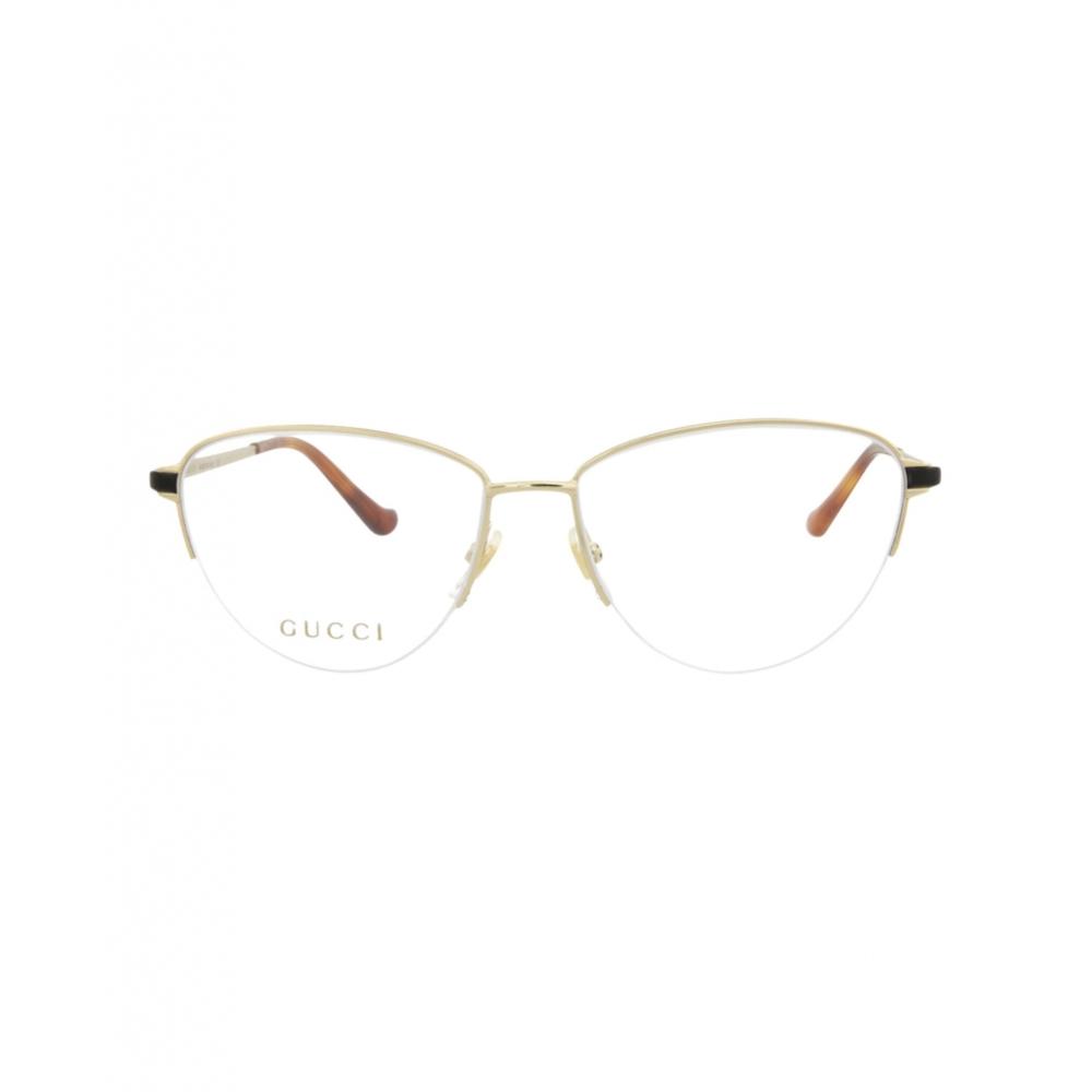 

Gucci Cat Eye Frame Metal Optical Frames Gold Black Transparent One Size
