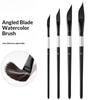 1/4Pcs Hand-Painted Art Drawing Brush Pull Wire Paint Brush Gouache Nylon Hair Knife-Shaped Watercolor Pens Water Painting Pen