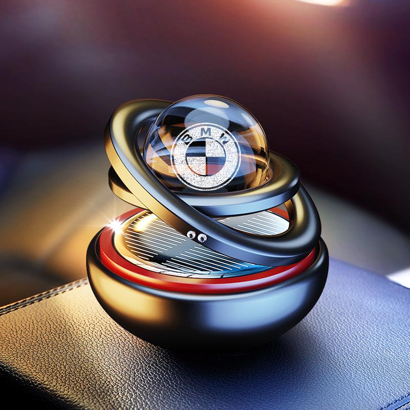 Interstellar Suspension Solar Car Air Freshener - Aluminum Alloy Perfume Ornament