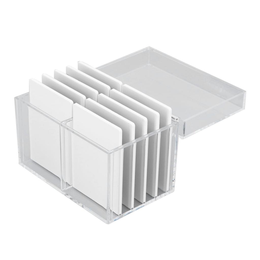 10 Layers Acrylic Eyelash Storage Box with Magnetic Bottom Extension Grafting Tool False Eyelashes Glue Pallet Holder