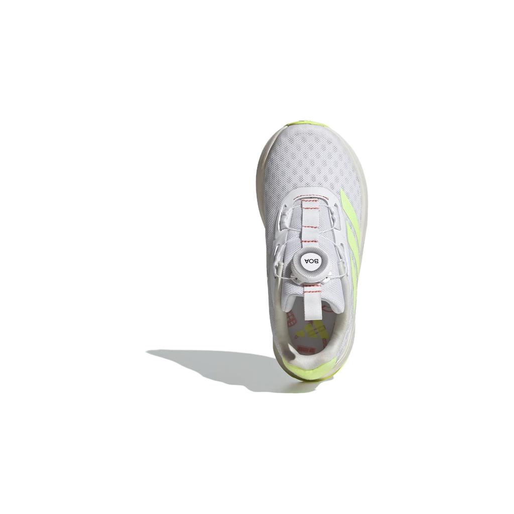 adidas Duramo Sl Mesh Comfortable Slip Resistant Cushioning Breathable Low Top Kids Lifestyle Shoes White Green Kids' IH5834