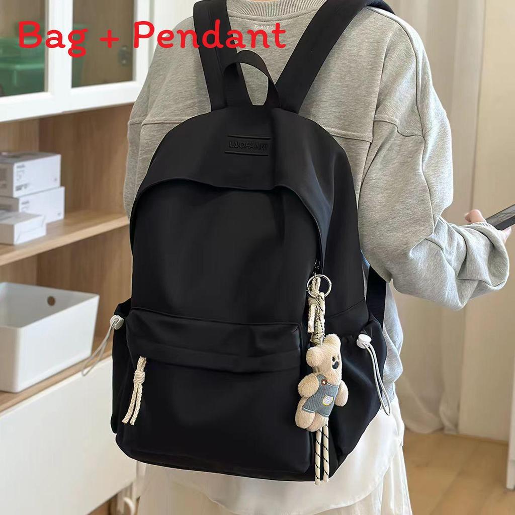 Minimalist Nylon Student Backpack With Design For School And Travel