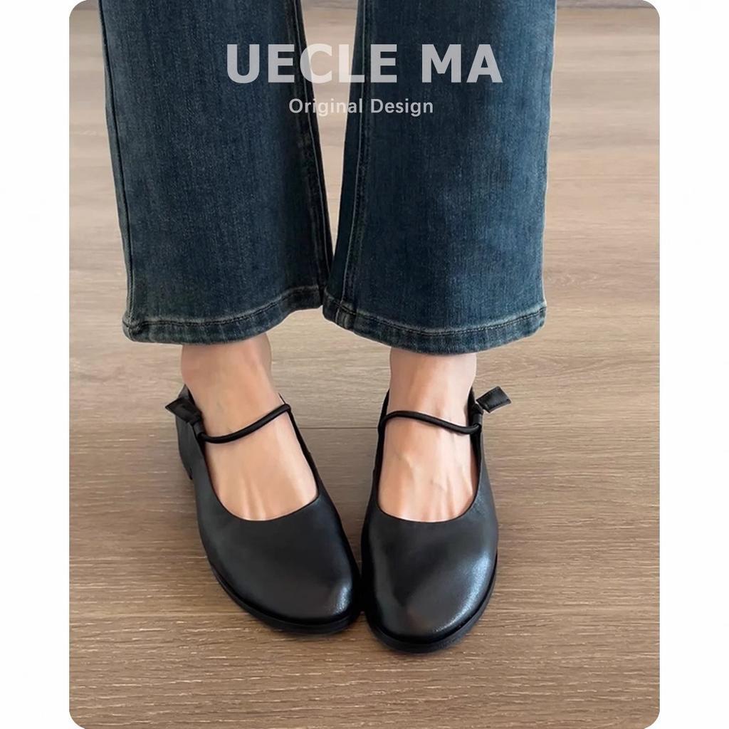 Sheepskin version~ Retro niche elastic band ballet shoes soft sole comfortable Mary Jane flat bottom shallow mouth small single shoes women