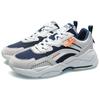 Li Ning Zhu Long Shock Absorbing Non-Slip Wear-Resistant Low-Top Sports Casual Shoes Unisex Sneakers White Blue AGCR053-5