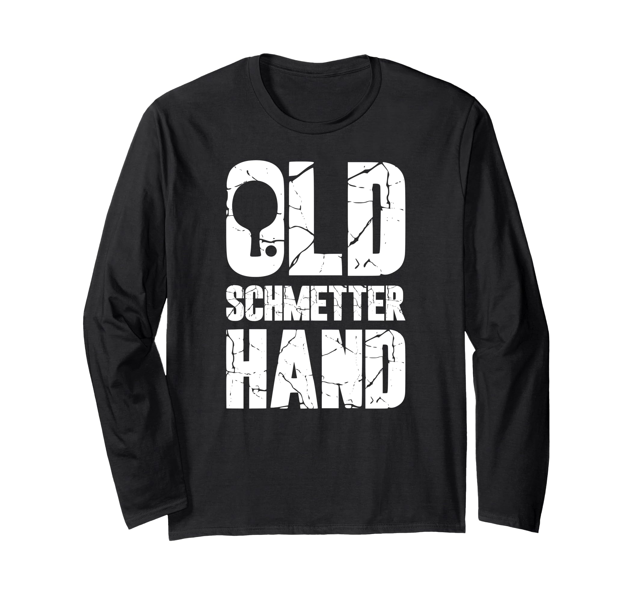 Old Butterfly Table Tennis Player Handwear - Long-Sleeved T-Shirt чёрный