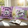 Cartoon Line Dog Pillow Gift Home Office Decoration Bedroom Sofa Car Cushion Cover Case 45X45
