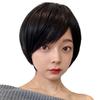 AQUADOLL Short Full Wig, High Tone, Ash, Blonde, Greige, Brown, Free Size, JBK. Japanese Black (wg346JBK)
