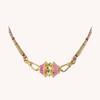 Ethnic Style Beaded Necklace Zircon Bohemian Multicolor Necklace Women's Collarbone Chain  Unisex