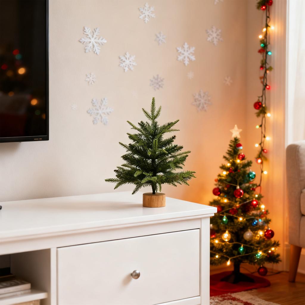 Tabletop Christmas Tree Artificial  Realistic Xmas Tree For Desk Home Christmas Decorations