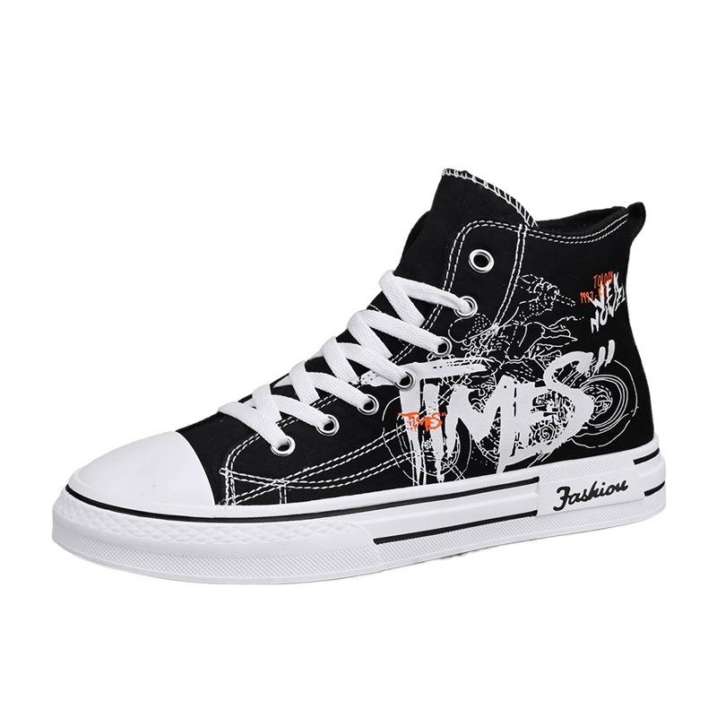 Fashion Men Casual Shoes High Top Canvas Shoes for Men Lace Up New Fashion Platform Tenis Men's Sneakers Male Vulcanize Shoes