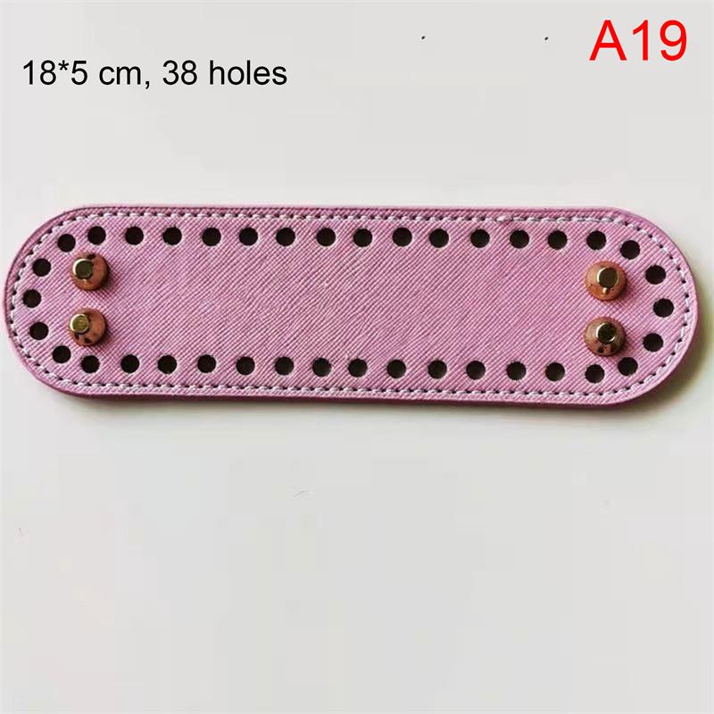 Leather Bag Bottoms Diy Handmade Oval Round Bottom Bag Accessories For Bags