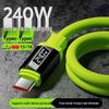 240W Fast Charging Dual Type-C Data Cable for Huawei Laptops & CarPlay