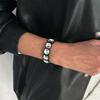Luxury Style Geometric Acrylic Crystal Elastic Bracelet Women Ring