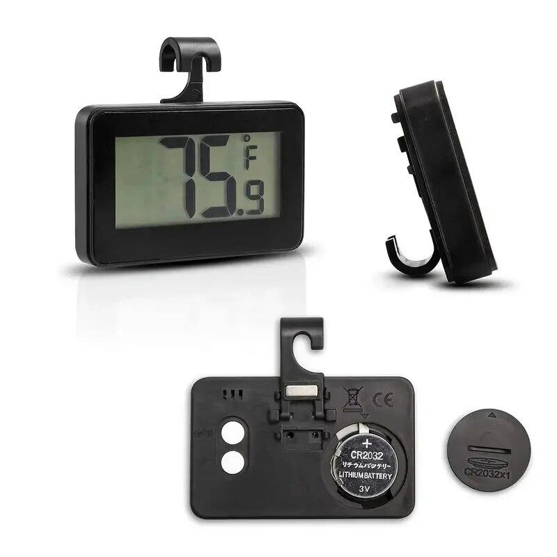 Digital Refrigerator Thermometer Multi Function Electronic Freezer Thermometer Household Frost Alarm for Kitchen