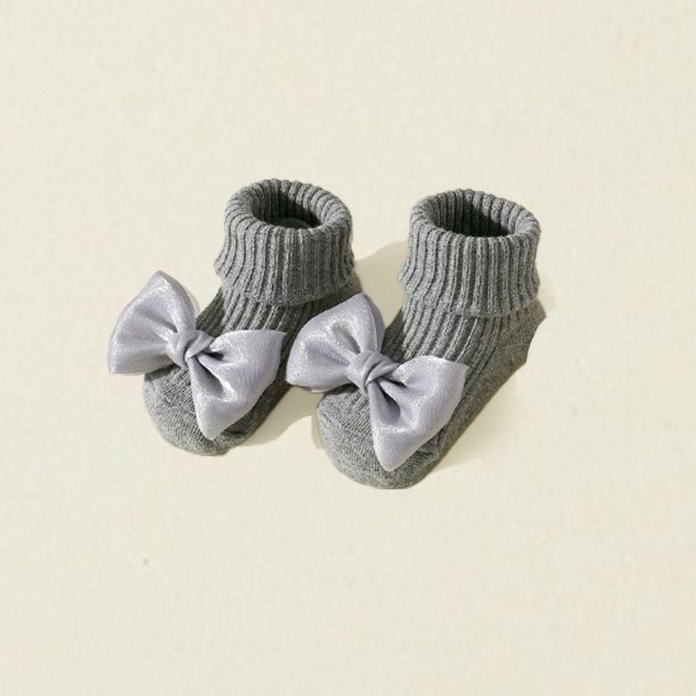 1 Paie Soft Cotton Blend Baby Floor Sock Breathable Fabric Anti-Slip Sock  Indoor Home