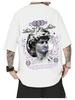 Sommer neu 100% Baumwolle Herren Rundhals Kurzarm Locker T-Shirt Oberteil Buchstaben bedrucktes T-Shirt Hohe Qualität Rockmusik Festival