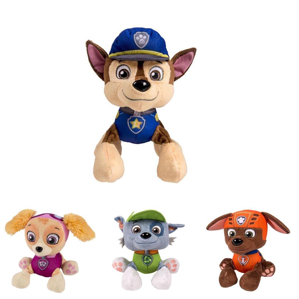 Set di peluche carino e coccoloso Paw Patrol con Ryder, Marshall, Rubble, Chase, Rocky, Zuma, Skye