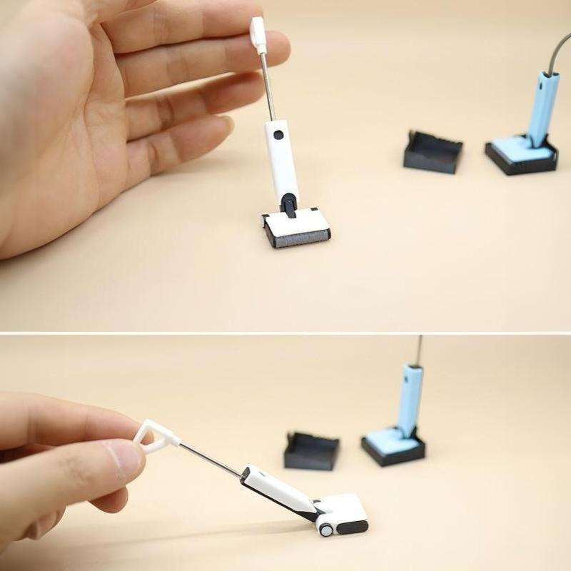 Miniature Floor Washer Ornament 1/12 Dollhouse Simulation Floor Scrubber Model Doll House Scene Decor Photography Props