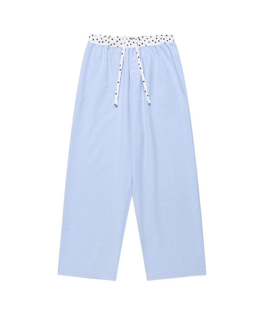 CAVISH W Check Lounge Pants Blue(Cv2Fmfpa59A)