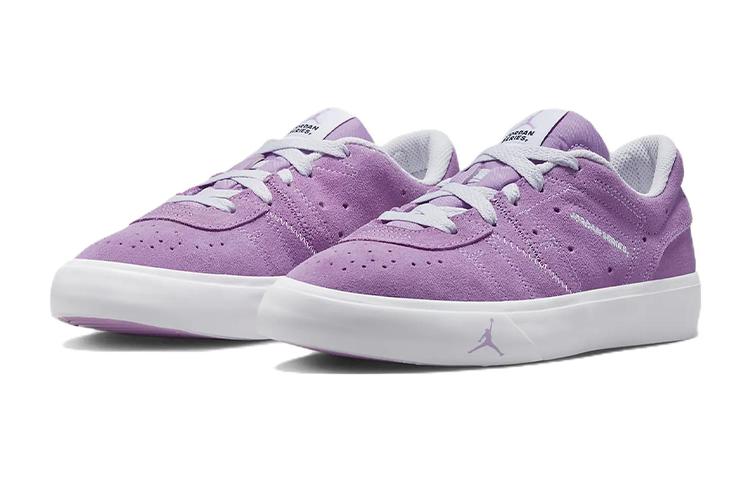 Jordan Air Jordan Series ES Leather Slip Resistant Abrasion Resistant Low top Kids' Skateboarding Shoes Purple DN3205-505