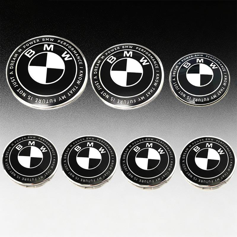 45/68/56/82/74/60/47MM Car Wheel Center Cap Hub Covers Hood Front Rear Trunk Emblem Black white Logo For BMW E46 E53 X1 X3 X5 X6 hbcp90