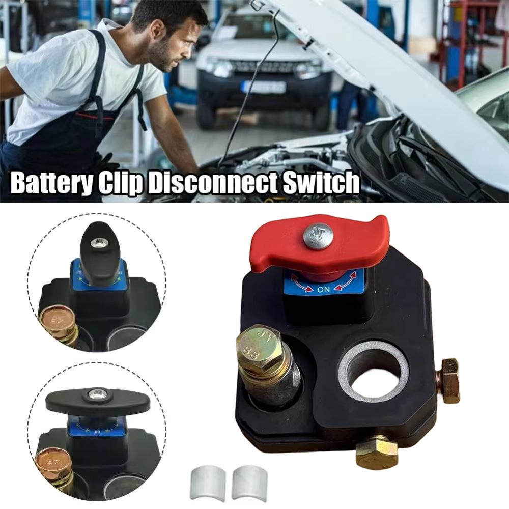 Car Battery Disconnect Switch Compatible with 12V 24V Vehicles Featuring Antileakage Power Cutoff and Secure Circuit Isolation