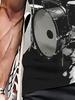 Drum Set Graphic 3D Print Men's Round Neck Casual Tee | Summer Breathable Outdoor Fitness Wear | Stylish Comfortable Home & Gym Top | Perfect for