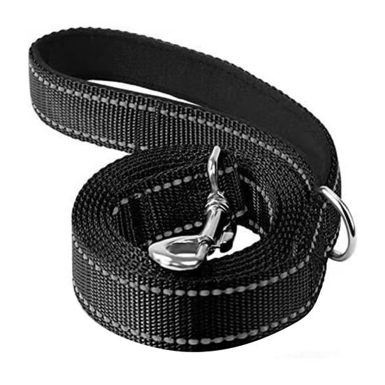 Büyük Orta Köpekler İçin Ağır Hizmet Köpek Tasması Yansıtıcı Naylon Evcil Hayvan Tasması Yumuşak Pedli Saplı Yürüyüş Eğitim İçin