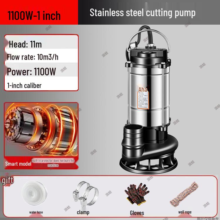 Hochleistungs-220V Abwasser- und Fäkalien-Schneidpumpe für häusliche Klärgruben und Biogas-Gülleentsorgung