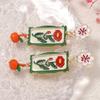 Charm Enamel Flower Dangle Earrings Painting Bohemian Dangle Earring  Gift