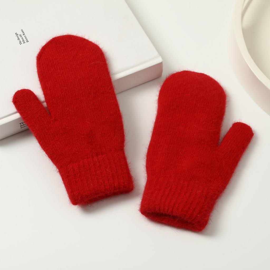 Women's, Full Finger Gloves, Velvet Gloves, Thick Gloves, Couple Gloves, Knitted Gloves, Warm Gloves, Soft, Breathable Gloves