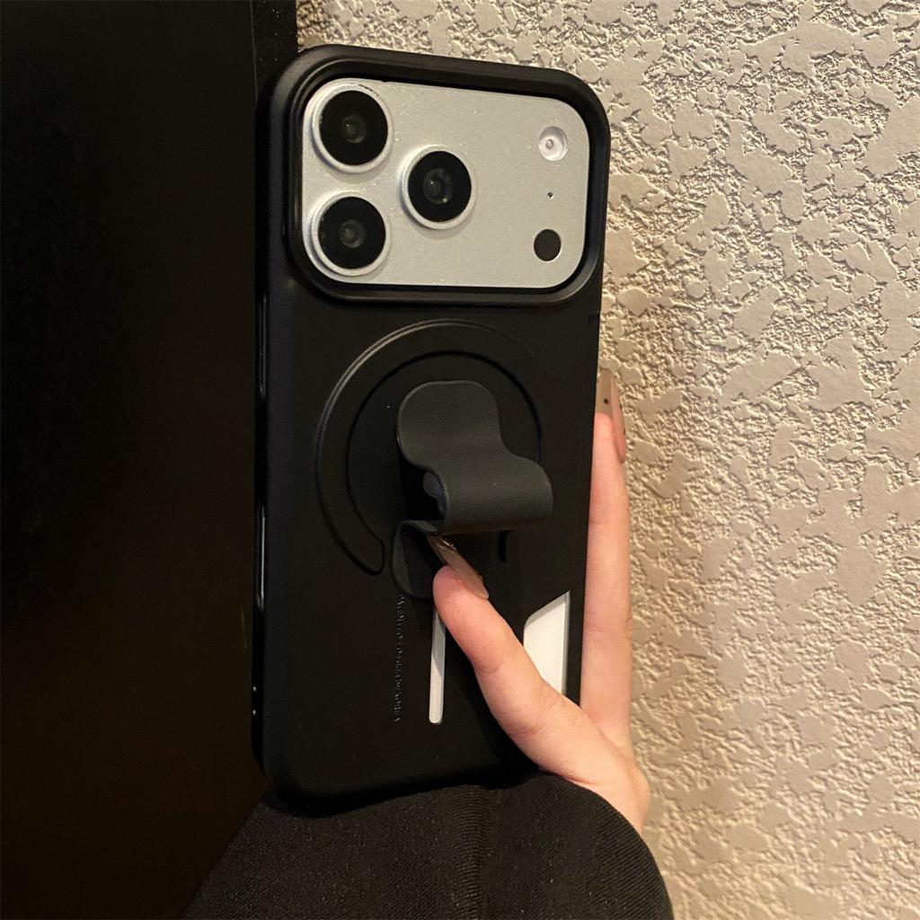 Soft Silicone Grip Card Holder For Case for Apple For Iphone 17 16 1 14 13 Pro Max Slot Shockproof Magnetic Charge Cover