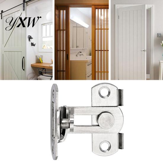 Door Latch 90 Degree Hasp Anti-rust Sturdy High Hardness Locks Safe Bolt Lock for