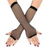 Long Gloves Leg Arm Women Sexy Beautiful Arm 1 Pair New Fashion Neon Fishnet Long Fishing Net Sleeves Cuff Party Wear Fancy Dress