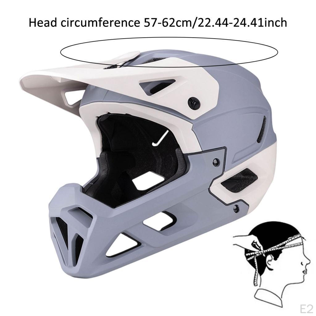 Bicycle Accessories: Full Face Helmet Designed for Mountain And Road Use