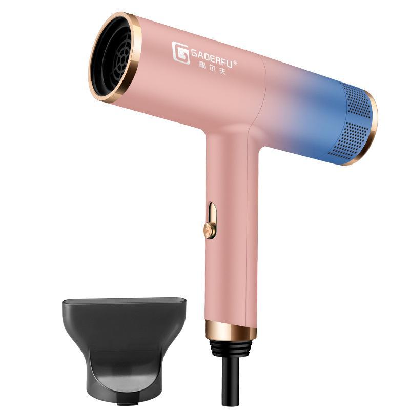 

Бесшумный мощный фен с технологией отрицательных ионов для ухода за волосами Gradient pink pistol