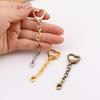 10Pcs Unique Alloy Heart Keyring Pendant Heart Shaped Clasp For Diy Projects