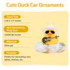 Car Duck Ornament Dashboard Decorations For Car Rubber Accessories With Sunglasses Hat Necklace Swim Ring And Mini Musical Instr