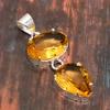 Beautiful Citrine Gemstone Handmade 925 Sterling Silver Jewelry Pendant 1.70"