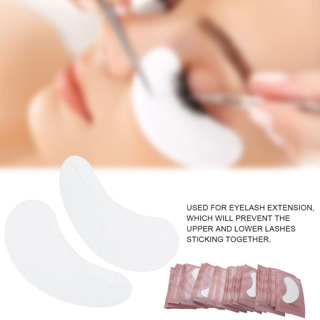 50Pcs Eye Pad Eyelash Gel Patch Lint Free Eyelash Extension Eyepads