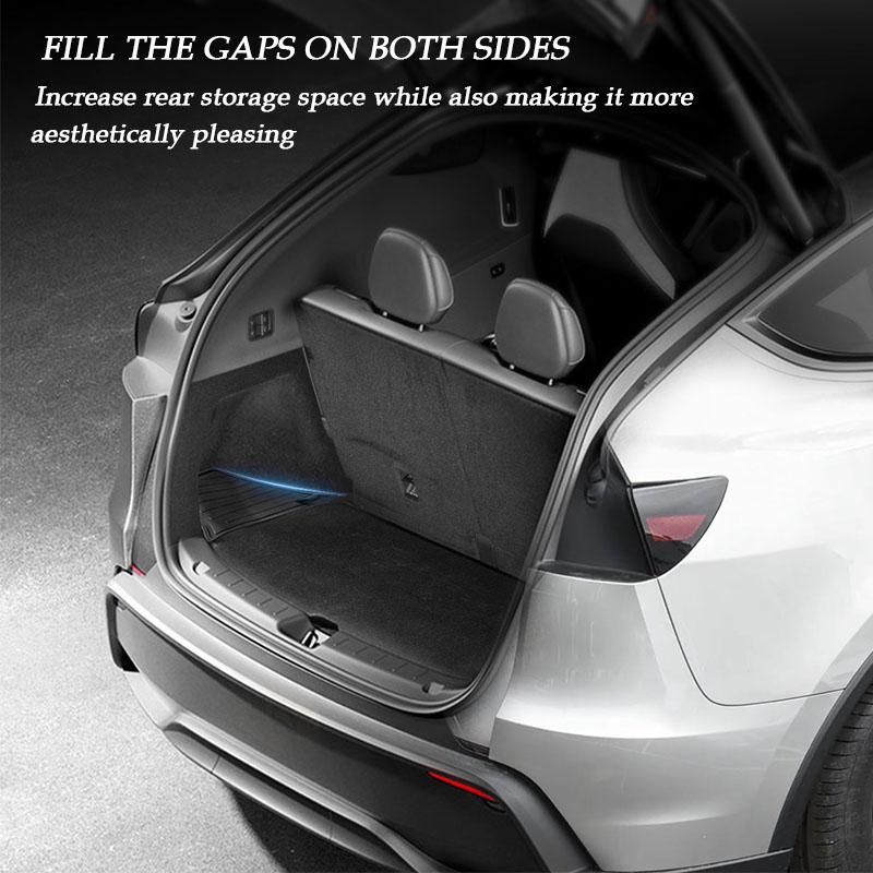 For Tesla Model Yl Launch  Rear Trunk Side Storage Bucket Left Right Organizer Box Waterproof Car Cargo Storage Container