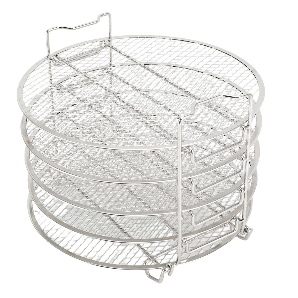 5patrovný stojan na dehydrátor vhodný pro Foodi 6,5qt 8qt stohovatelný nerezový rošt na dehydrátor