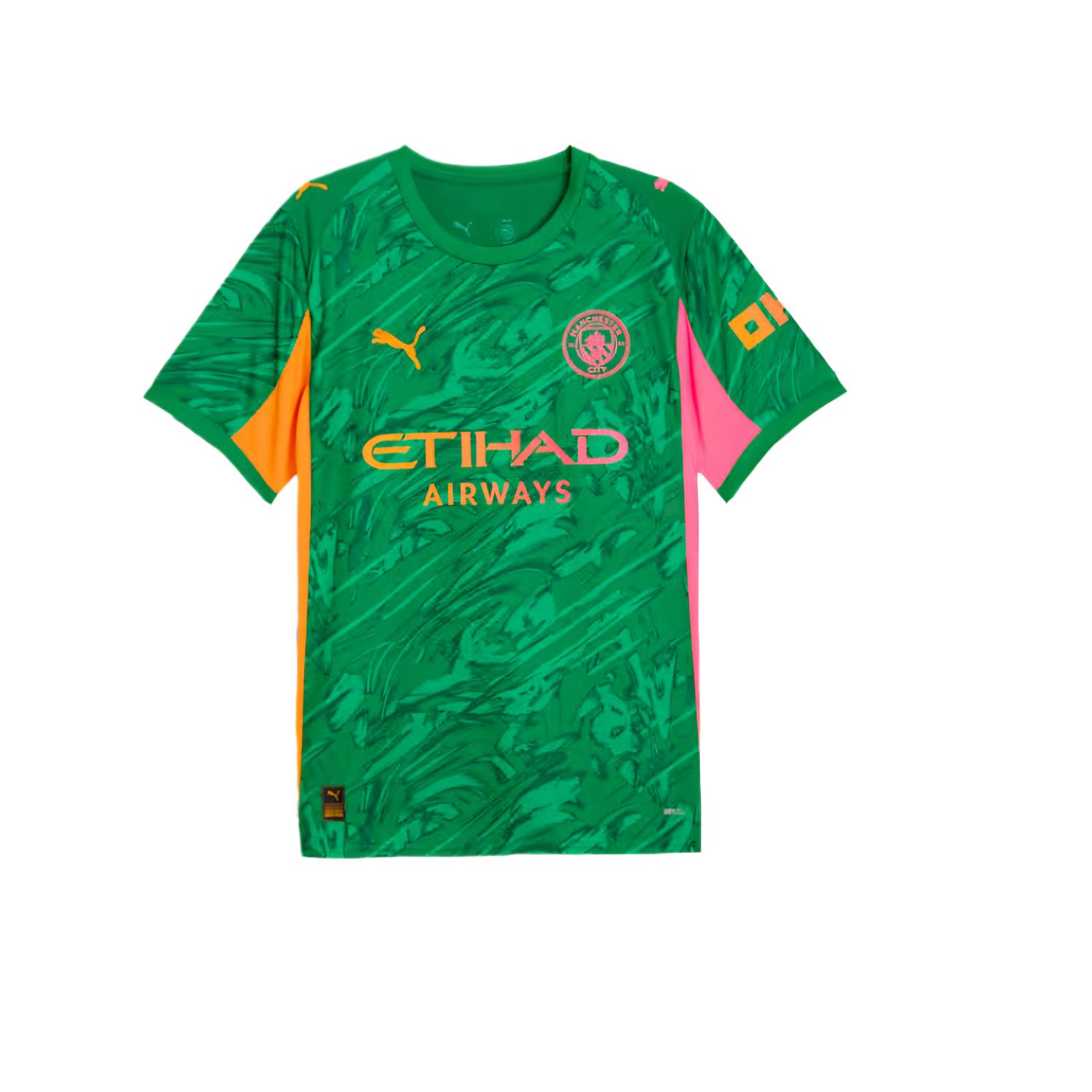 PUMA Manchester CityGoalkeeper T Shirt Men s Green 780454-80 L