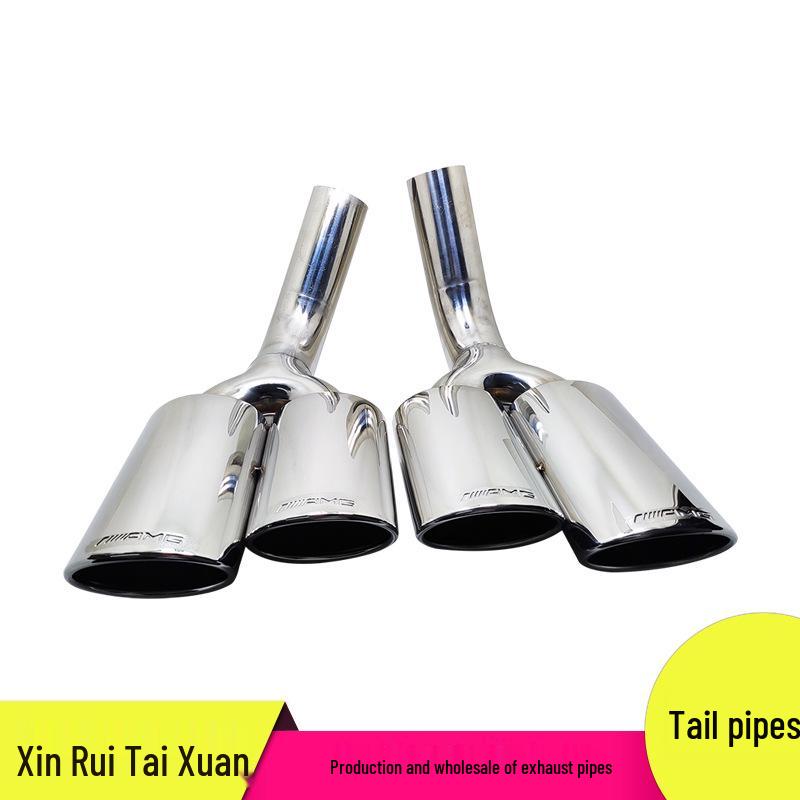 Eșapament din Oțel Inoxidabil cu Ieșire Dublă pentru Mercedes-Benz Clasa G AMG W463 07-15