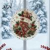 Kit di Creazione per Principianti, Kit Pittura Suncatcher con Perle Finte di Natale, Set Artistico Fai-da-te con Perline 3D di Babbo Natale Pupazzo di Neve Albero, Decorazione Fatta a Mano