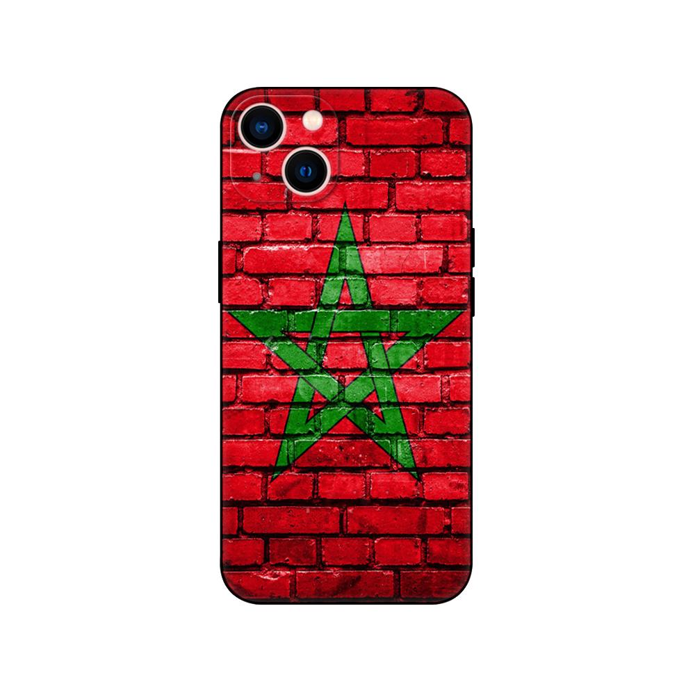 Black tpu Case For Samsung Galaxy A50 50S A30S A10 A01 A11 A21S A31 A41 A51 A71 Cover  Morocco flag Moroccan