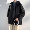 Hooded Jacket Men's Spring and Autumn Trendy Loose Handsome Casual Jacket Large Size Loose Youth Jacket Men's Jacket