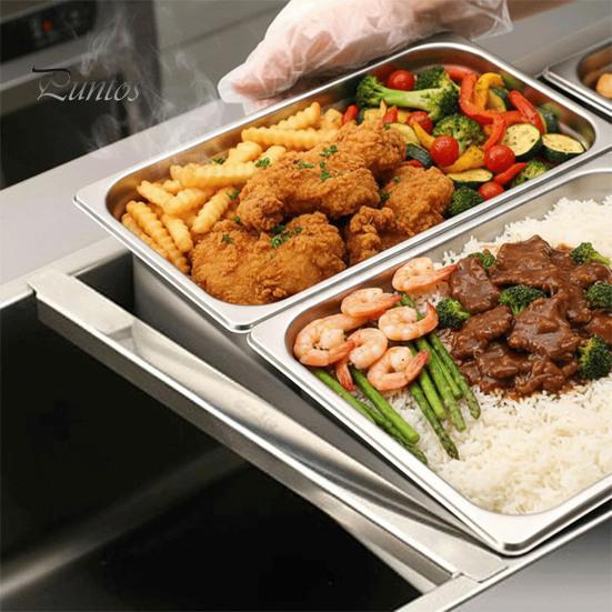 Kitchen Food Sink Support 4PCS Steam Table Adapter Bar, Commercial Grade Stainless Steel Professional Accessory Pan Divider, Prep for Hotel Restaurant